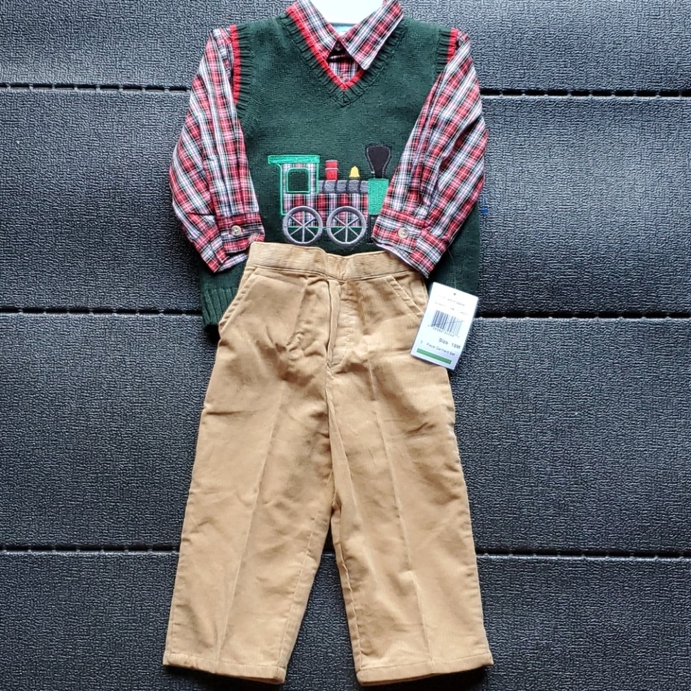 18 months Boy Christmas outfit (3 pieces), Thomas